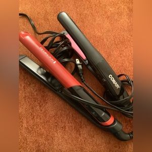 Beauty Care Hair —Like New 2 Hair Straighteners in a Bundle